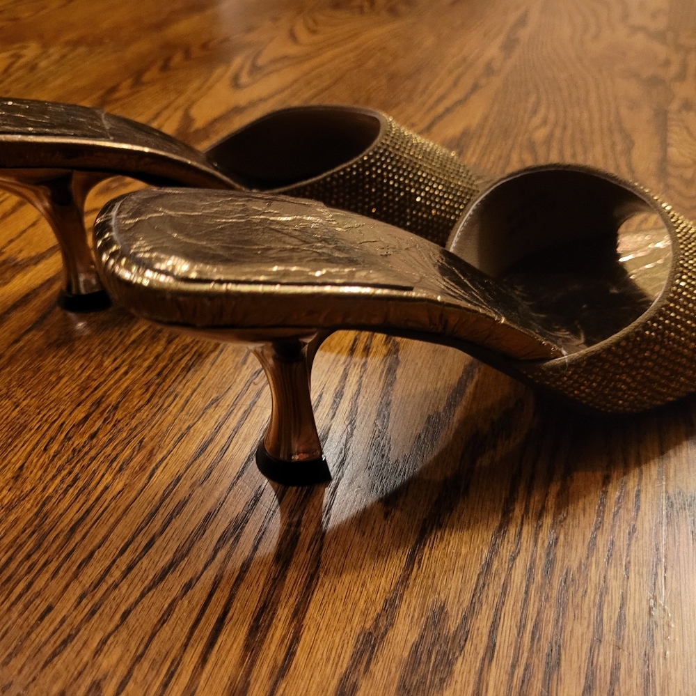 Women's Jeffrey Campbell Gold Shoes - Picture 2 of 4